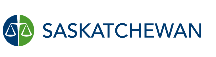 Logo for Canadian Bar Association, Saskatchewan Branch.